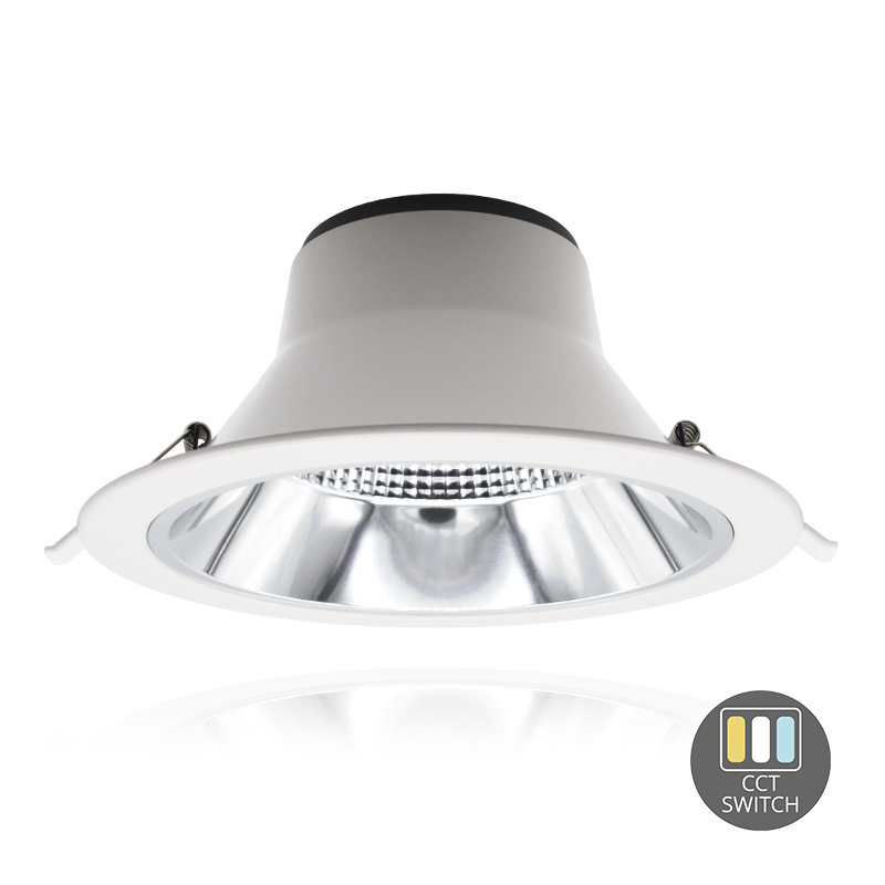LED Downlight Reflector - Tri Color - 20 Watt - Zaagmaat Ø195-227MM - Outledtl.nl